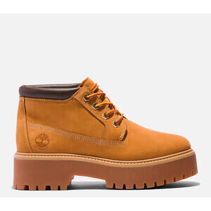 Timberland  Stone Street Platform Leather Waterproof Boot Wheat Women's size 8